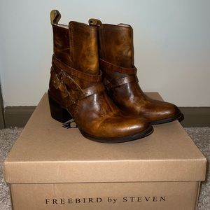 Freebird by Steven Saint Cognac Booties